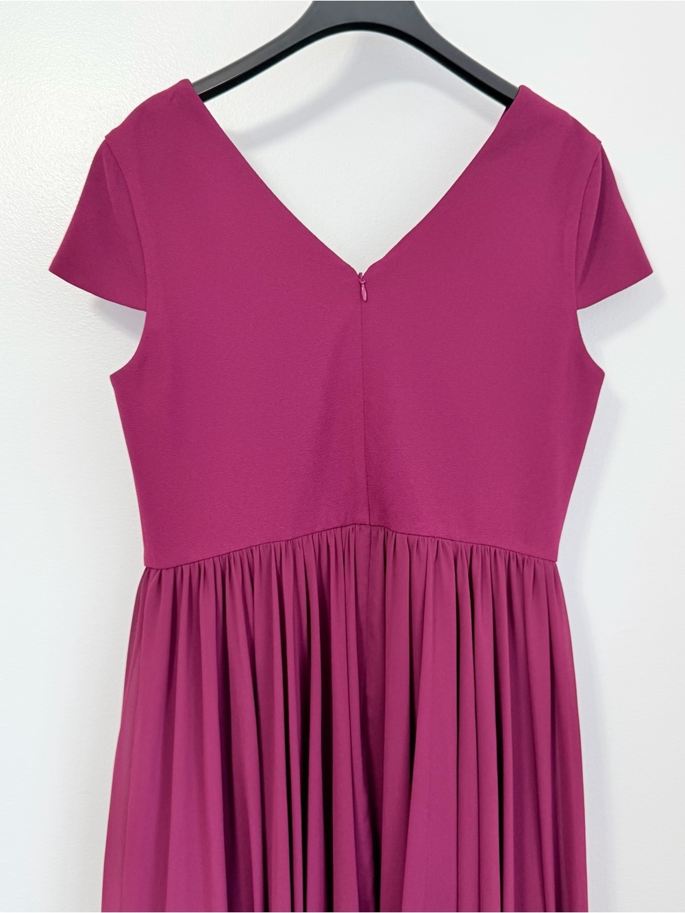 Dress the Population Corey Dress Dark Magenta Purple Midi Fit & Flare Size XL - Picture 7 of 15